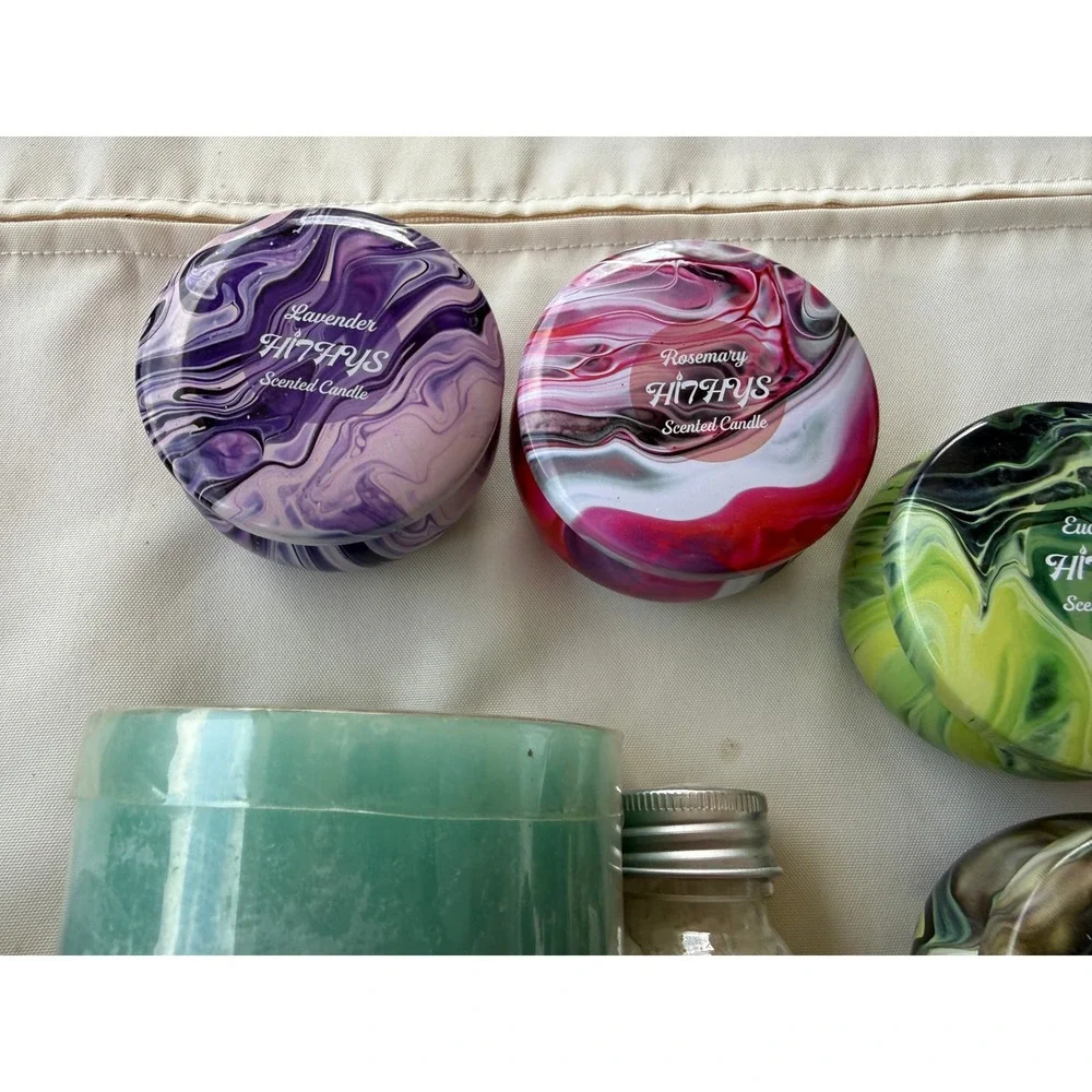 Spa Gift Set NEW Scented Candles Rose Soap Foot Soak Bath Salts 7pc Bundle‎